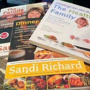 Sandi Richard - 3 cookbooks - The Family Dinner Fix, Dinner Survival & The....